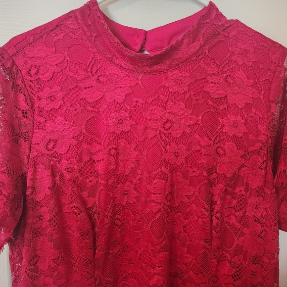 Torrid Red Lace Dress - Picture 4 of 5